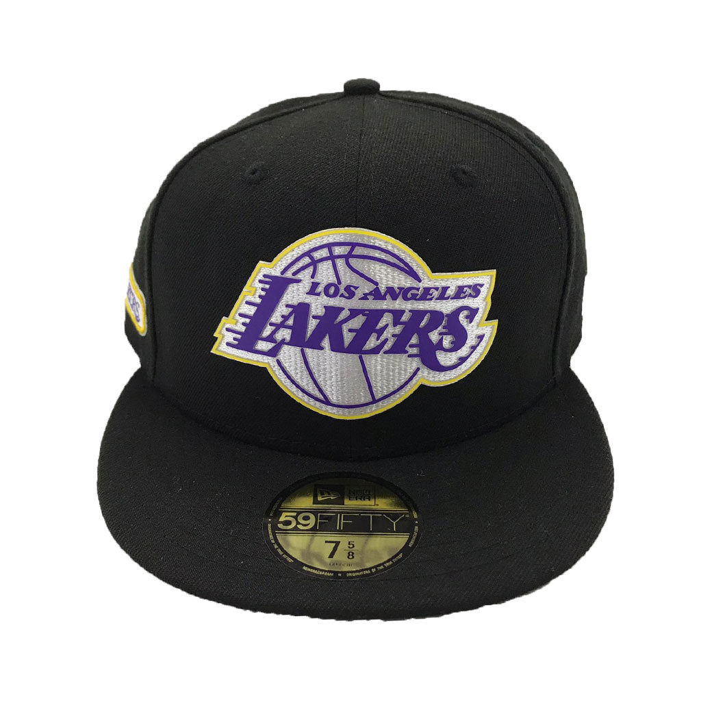 Los Angeles Lakers Black New Era Fitted hat