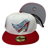 Los Angles White And Red 50th Anniversary New Era Hat