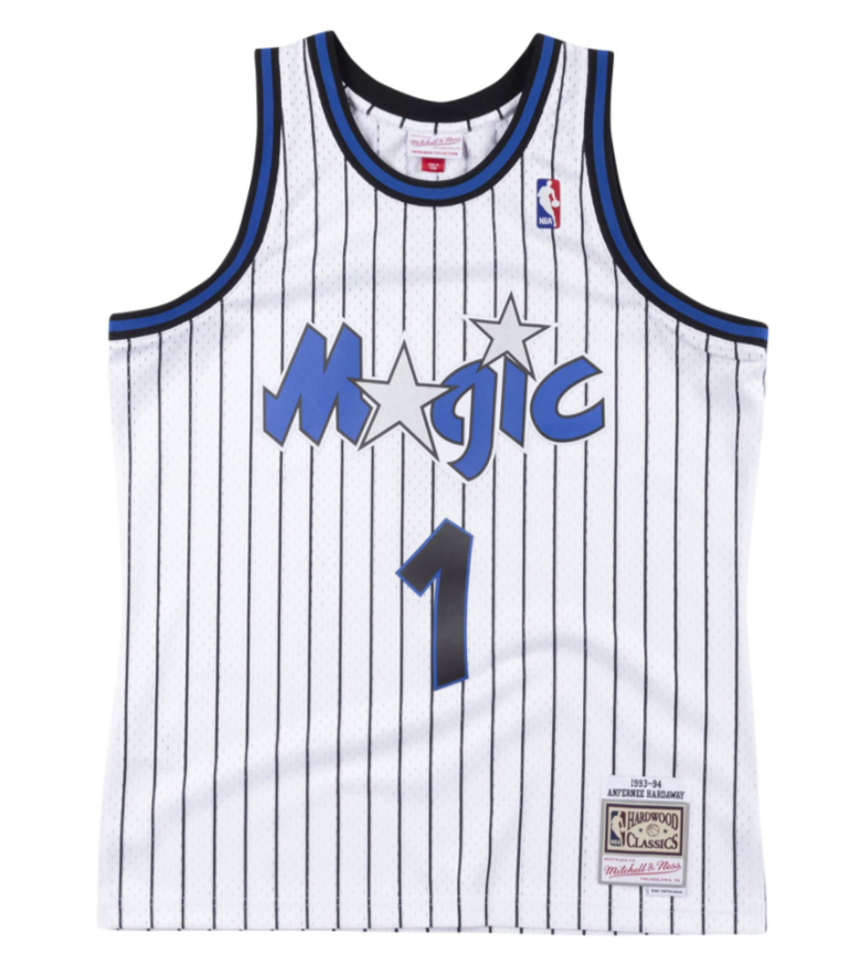 ANFERNEE HARDAWAY ORLANDO MAGIC MITCHELL & NESS 1993 SWINGMAN JERSEY
