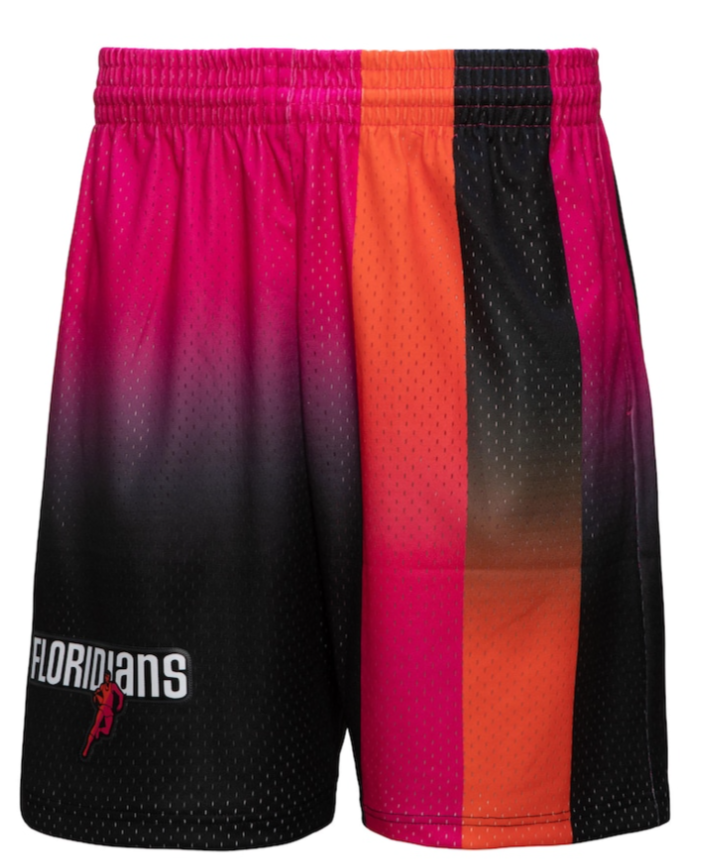 MIAMI FLORIDIANS FADEAWAY 2005 NBA MITCHELL & NESS SWINGMAN SHORTS