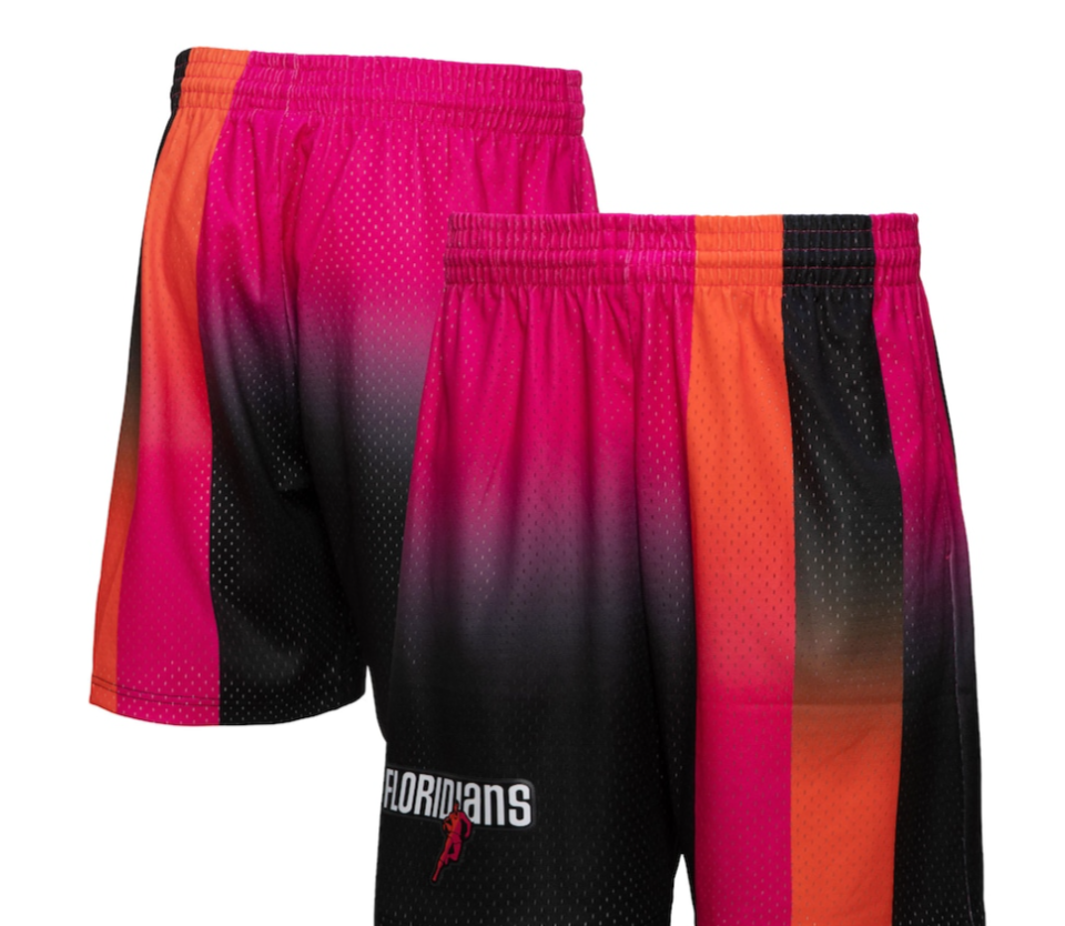 MIAMI FLORIDIANS FADEAWAY 2005 NBA MITCHELL & NESS SWINGMAN SHORTS