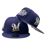 MILWAUKEE BREWERS LIGHT NAVY 2002 ALL STAR GAME NEW ERA 59FIFTY FITTED