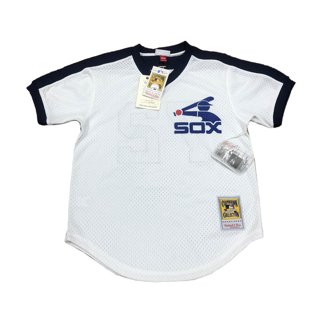 MITCHELL AND NESS CHICAGO WHITE SOX 1981 CARLTON FISK AUTHENTIC BATTING PRACTICE JERSEY