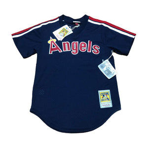 MITCHELL AND NESS LOS ANEGELES ANGELS 1984 ROD CAREW AUTHENTIC BATTING PRACTICE JERSEY