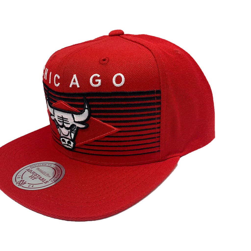 MITCHELL AND NESS NBA CONCORD RED CHICAGO BULLS  SNAPBACK