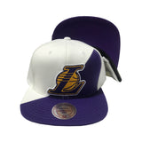 MITCHELL AND NESS NBA QUADRIGA TEAM LOS ANGELES LAKERS SNAPBACK HAT