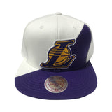MITCHELL AND NESS NBA QUADRIGA TEAM LOS ANGELES LAKERS SNAPBACK HAT