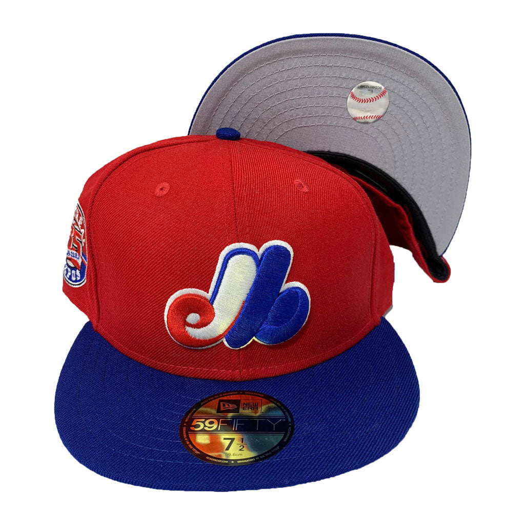 MONTREAL EXPOS RED 35TH ANNIVERSARY NEW ERA 59FIFTY FITTED CAP