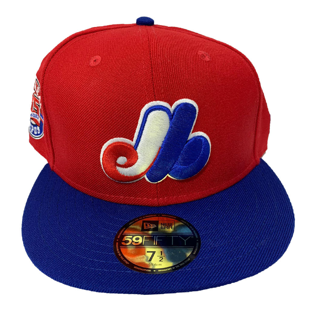 MONTREAL EXPOS RED 35TH ANNIVERSARY NEW ERA 59FIFTY FITTED CAP