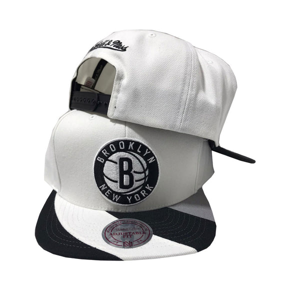 Mitchell and Ness NBA Visor Wave Brooklyn Nets Team Snapback Hat