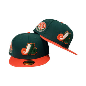 Montreal Expos 35th Anniversary Green/ Orange New Era Fitted hat