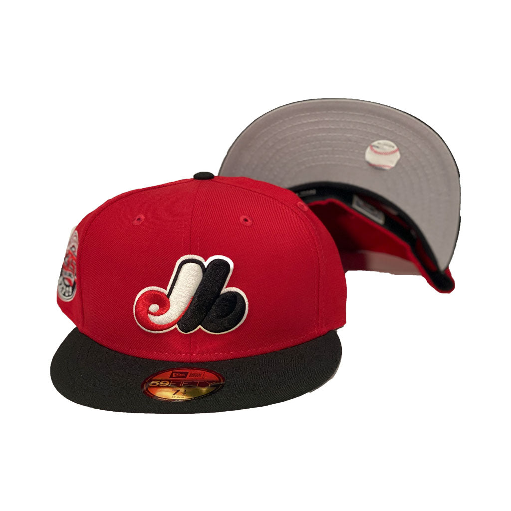 Montreal Expos 35th Anniversary Red/ Black New Era Fitted hat