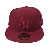 NEW ERA NEW YORK YANKEES BURGUNDY 59FIFTY FITTED HAT