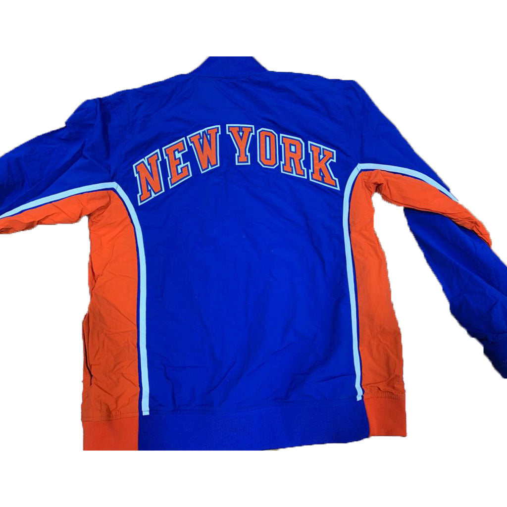 New York Knicks Mitchell & Ness Blue Hardwood Classics Authentic Warm Up