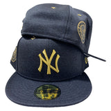 NEW YORK YANKEE 59FIFTY NEW ERA  NAVY BLUE HEATHER 1949 WORLD SERIES HAT