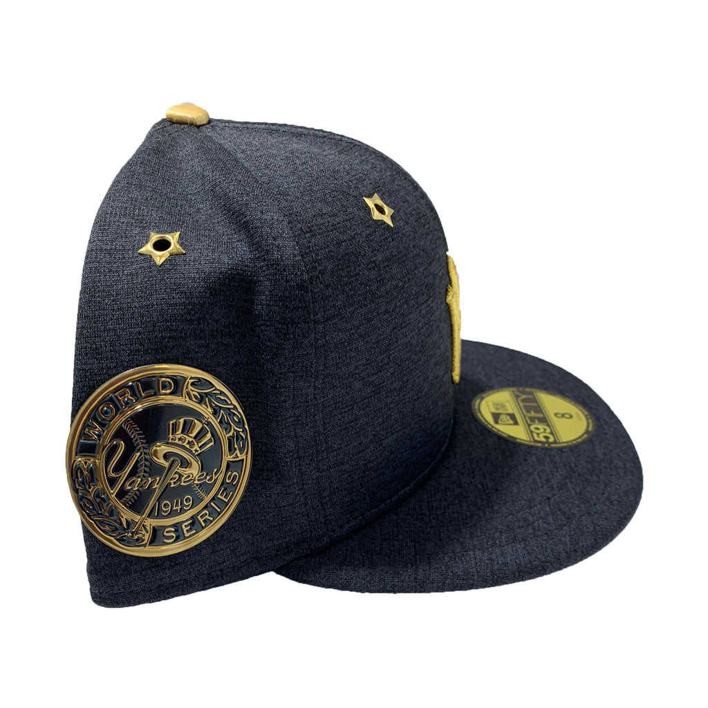 NEW YORK YANKEE 59FIFTY NEW ERA  NAVY BLUE HEATHER 1949 WORLD SERIES HAT