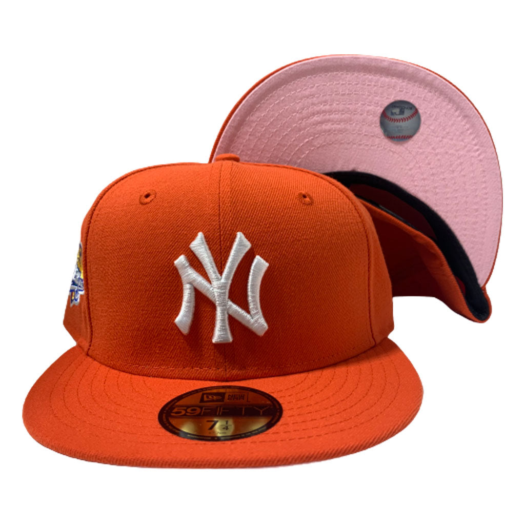 NEW YORK YANKEE ALL ORANGE 1999 WORLD SERIES NEW ERA FITTED HAT