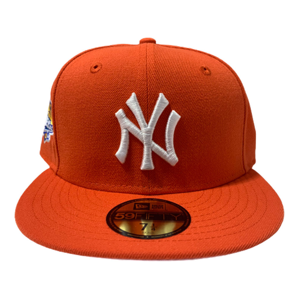NEW YORK YANKEE ALL ORANGE 1999 WORLD SERIES NEW ERA FITTED HAT