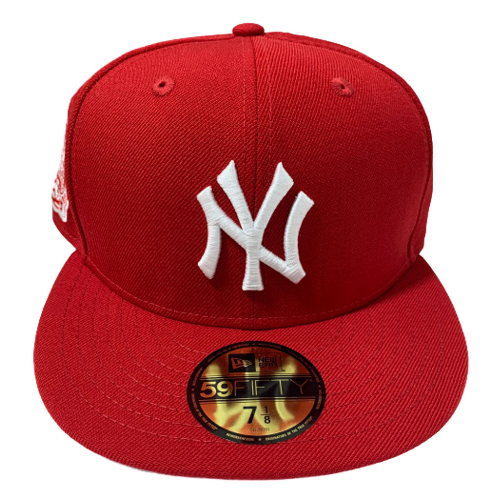 NEW YORK YANKEE ALL RED 2000 SUBWAY SERIES NEW ERA FITTED HAT