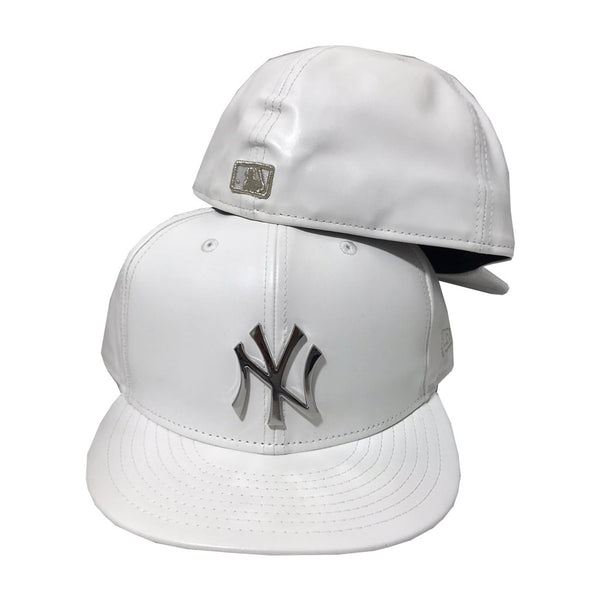 New Era New York Yankees Red Faux Leather 59FIFTY Fitted Hat