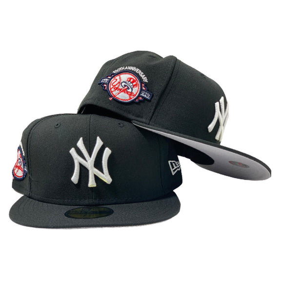 NEW YORK YANKEES 100TH ANNIVERSARY BLACK NEW ERA FITTED HAT