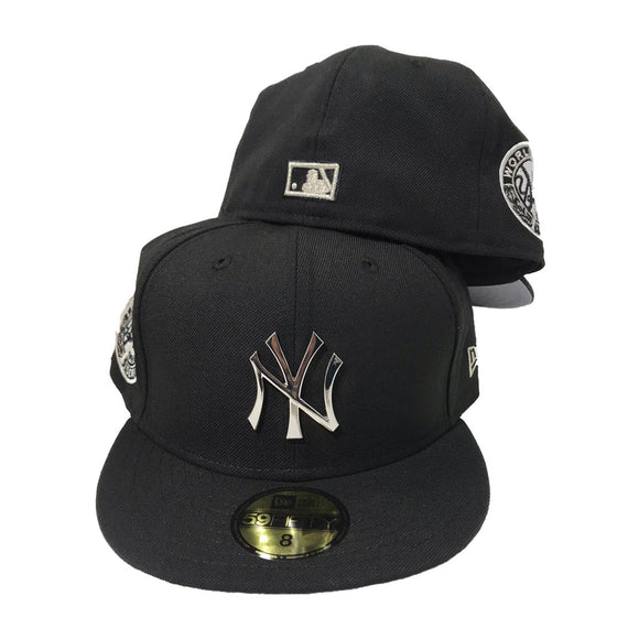 NEW YORK YANKEES 1949 WORLD SERIES SILVER METAL LOGO NEW ERA 59FIFTY FITTED HAT