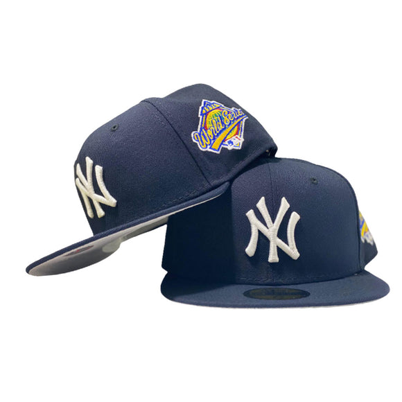 NEW YORK YANKEES 1996 WORLD SERIES ONFIELD GRAY BRIM NEW ERA FITTED HAT