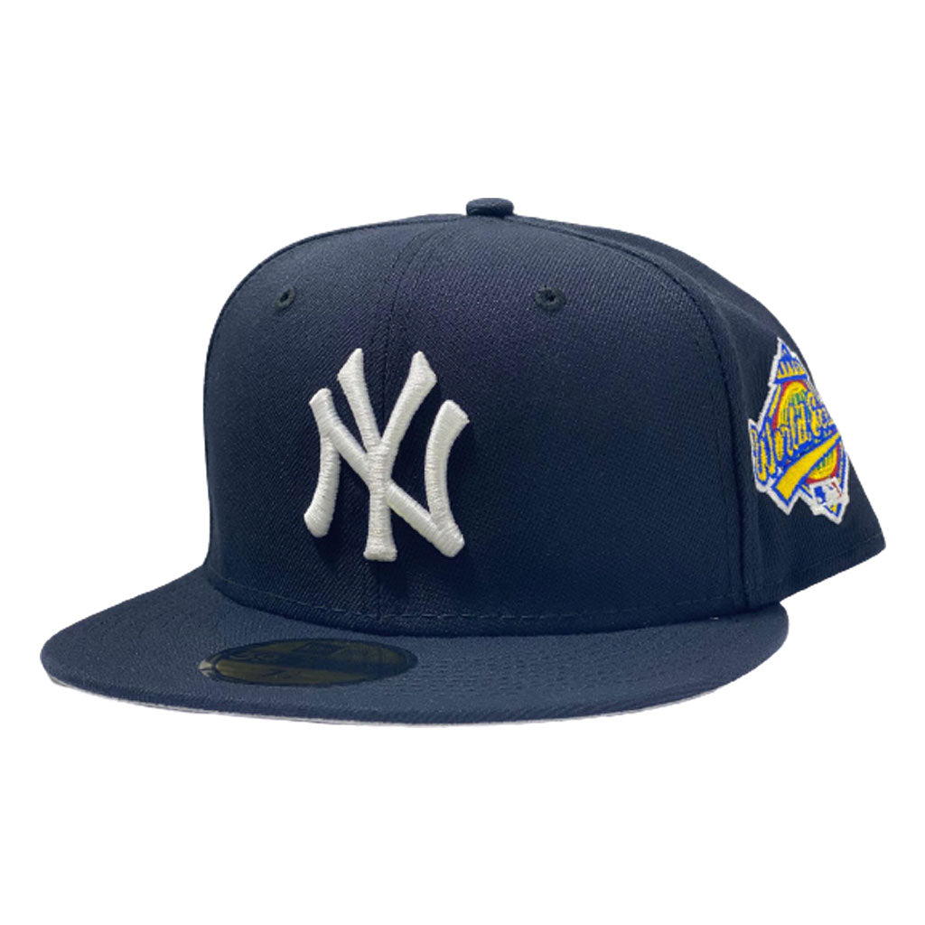 NEW YORK YANKEES 1996 WORLD SERIES ONFIELD GRAY BRIM NEW ERA FITTED HAT
