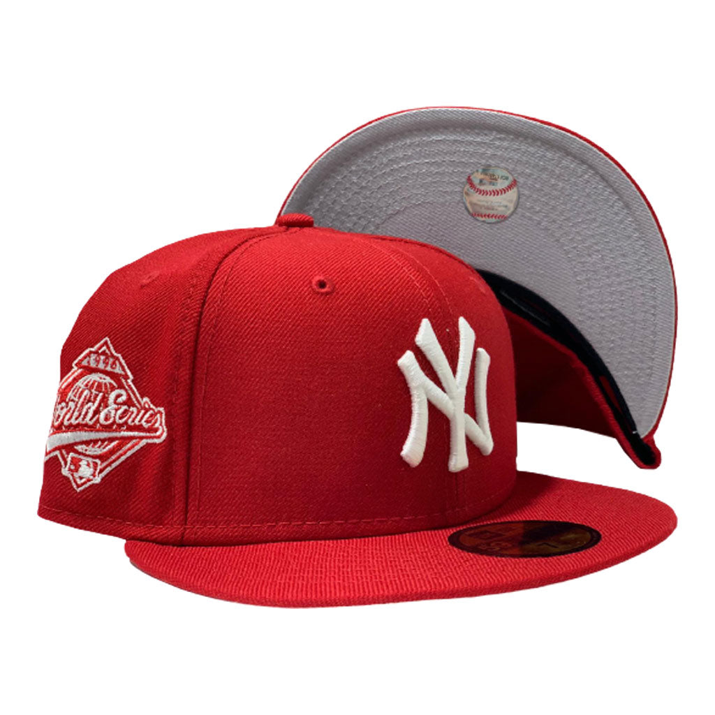 NEW YORK YANKEES 1996 WORLD SERIES RED NEW ERA FITTED HAT