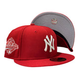NEW YORK YANKEES 1996 WORLD SERIES RED NEW ERA FITTED HAT