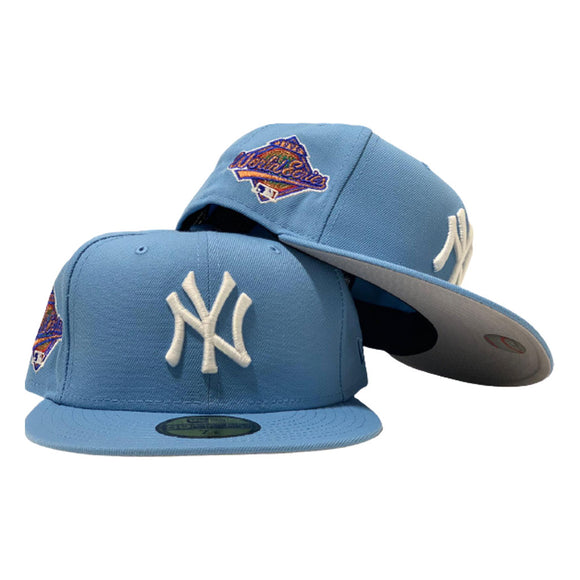NEW YORK YANKEES 1996 WORLD SERIES SKY BLUE NEW ERA FITTED HAT