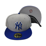 NEW YORK YANKEES GRAY ROYAL NEW ERA 59FIFTY FITTED HAT