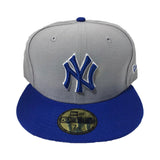 NEW YORK YANKEES GRAY ROYAL NEW ERA 59FIFTY FITTED HAT