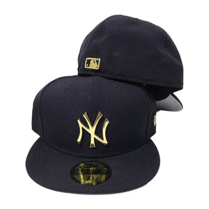 New York Yankees New Era Custom 59Fifty Navy Logo Sweatband Fitted Hat