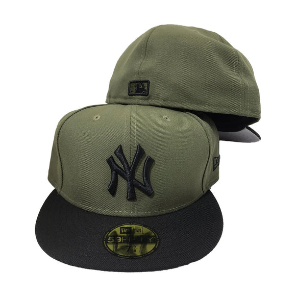 New York Yankees New Era Team Logo 59FIFTY Fitted Hat - Black