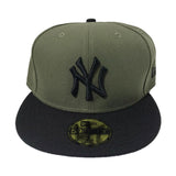 NEW YORK YANKEES OLIVE BLACK NEW ERA 59FIFTY FITTED HAT