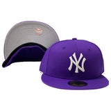 NEW YORK YANKEES PURPLE NEW ERA FITTED