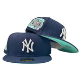 NEW YORK YANKEES SUBWAY SERIES NAVY MINT BRIM NEW ERA FITTED HAT