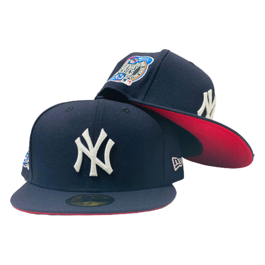 NEW YORK YANKEES SUBWAY SERIES RED BRIM NEW ERA FITTED