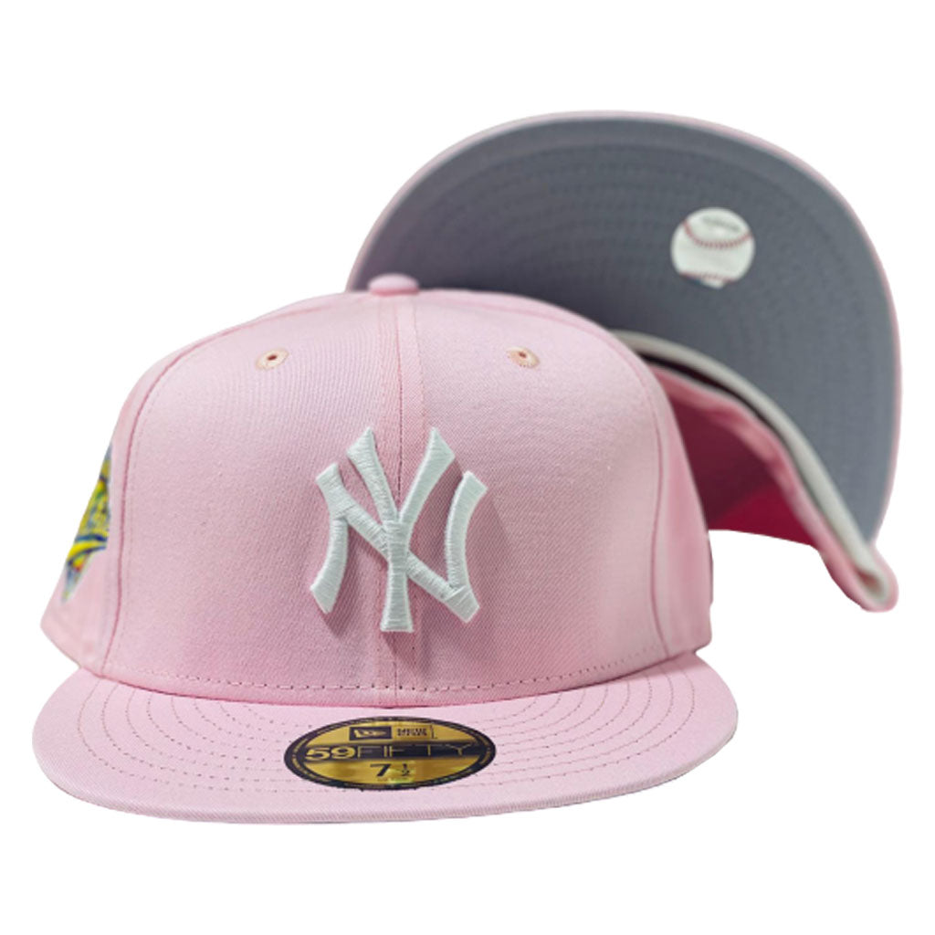 NEW YORK YANKKES 1996 WORLD SERIES LIGHT PINK NEW ERA FITTED HAT