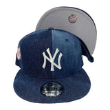 NEW YORK YANNKEES BLUE DENIM NEW ERA 9FIFTY SNAPBACK CAP