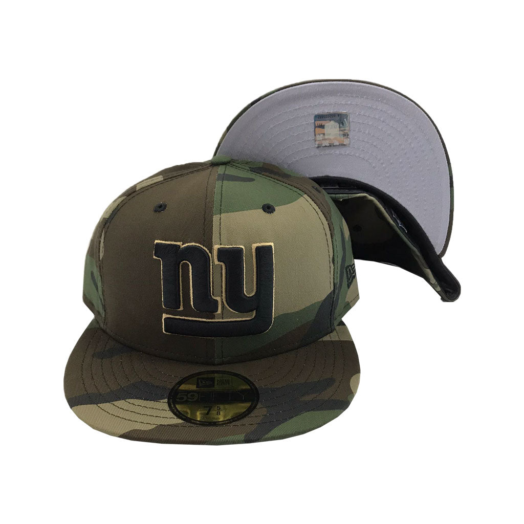 NFL New York Giants Woodland Camouflage New Era Fitted Hat