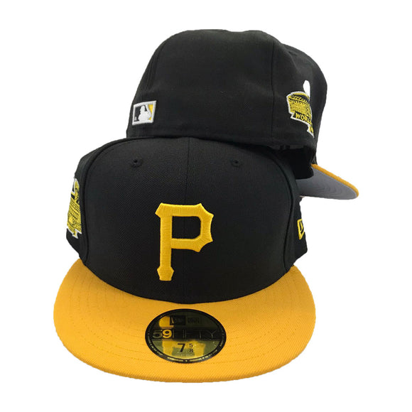 New Era Black Yellow Pittsburgh Pirates 1971 World Series Side Patch 59Fifty Fitted Cap