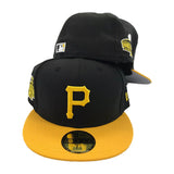 New Era Black Yellow Pittsburgh Pirates 1971 World Series Side Patch 59Fifty Fitted Cap