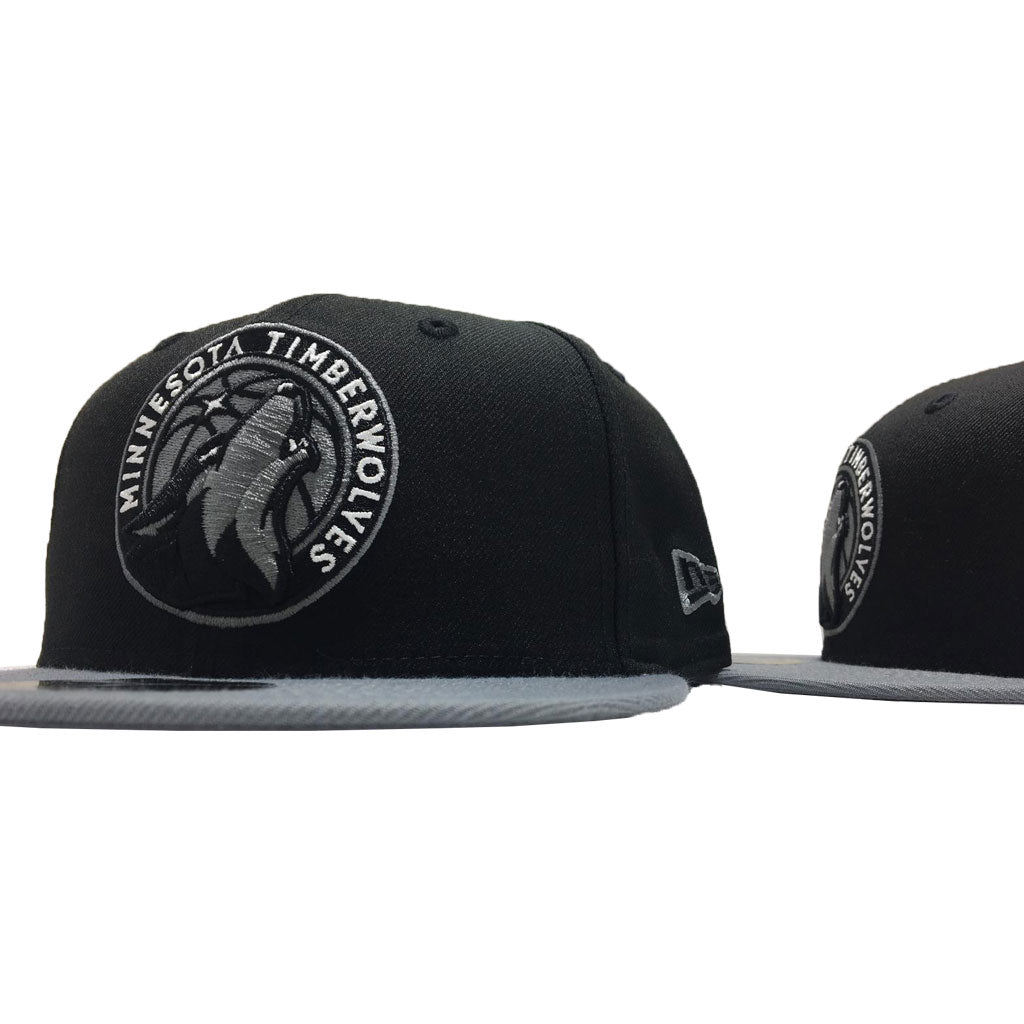 New Era Minnesota Timberwolves NBA Black & Dark gray 59FIFTY Fitted Cap