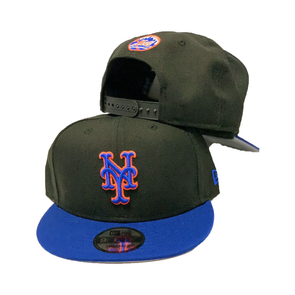 New York Mets Black Royal New Era Snapback Hat