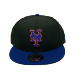 New York Mets Black Royal New Era Snapback Hat