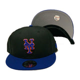 New York Mets Black Royal New Era Snapback Hat