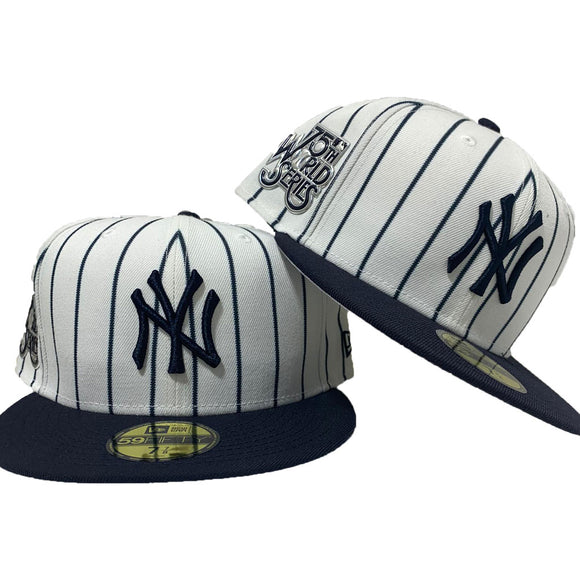 New Era New York Yankees World Series 1999 Pinstripe Heroes Elite Edition  59Fifty Fitted Hat