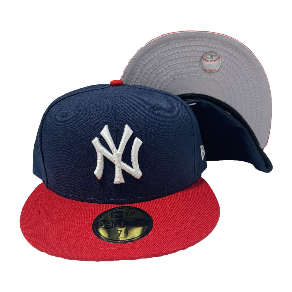 New York Yankees Navy Red  New Era Fitted Hat